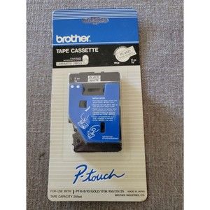 Brother 3/8" (9mm) Black on White P-touch Tape for PT170K, PT-170K Printer